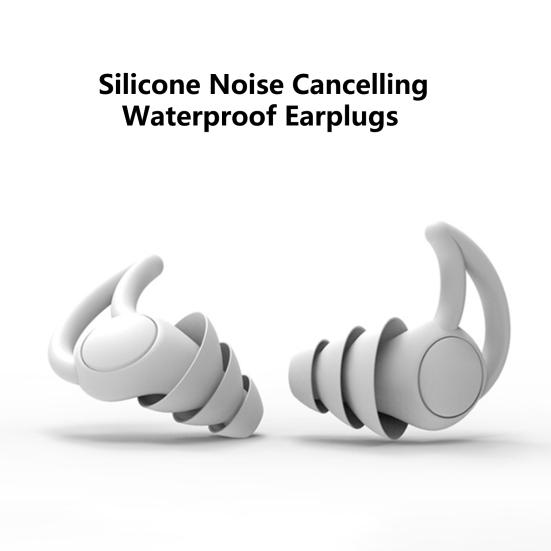 1 комплект берушей 3 слоя звукоизоляции силиконовые беруши для плавания и подводного плавания с коробкой для хранения для вечеринки у бассейна