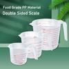 250/500/1000ML Measuring Cups with Handle Transparent Graduated Plastic Jug Digital Kitchen Tools Scale Baking Timer Accessories