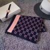 Letter Imitation Cashmere Scarf Women's Autumn and Winter Air Conditioner Shawl Thickened To Keep Warm Stall Supply