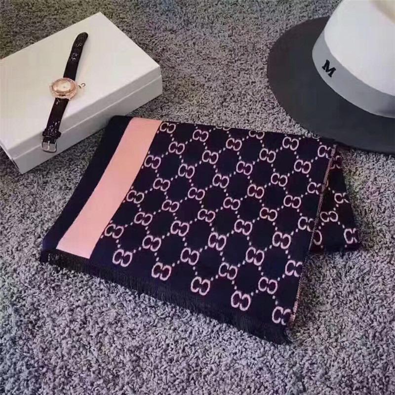 Letter Imitation Cashmere Scarf Women's Autumn and Winter Air Conditioner Shawl Thickened To Keep Warm Stall Supply