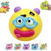 Creative Dog Face Squeeze Toy: Soft Rubber Stress Ball for Children & Adults - Decompression Fun Artifact