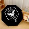 Al Ahly FC Umbrella with Automatic Open/Close & Self-8-Rib Heavy-Duty Umbrella, Compact Travel Umbrella Suitable for Outdoor
