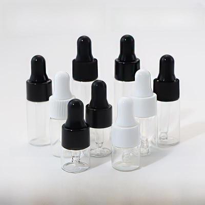 Набор флаконов с эфирными маслами: Прозрачная пипетка 1 мл, коричневое стекло 2 мл, коричневые 3 мл и пустые флаконы 5 мл.