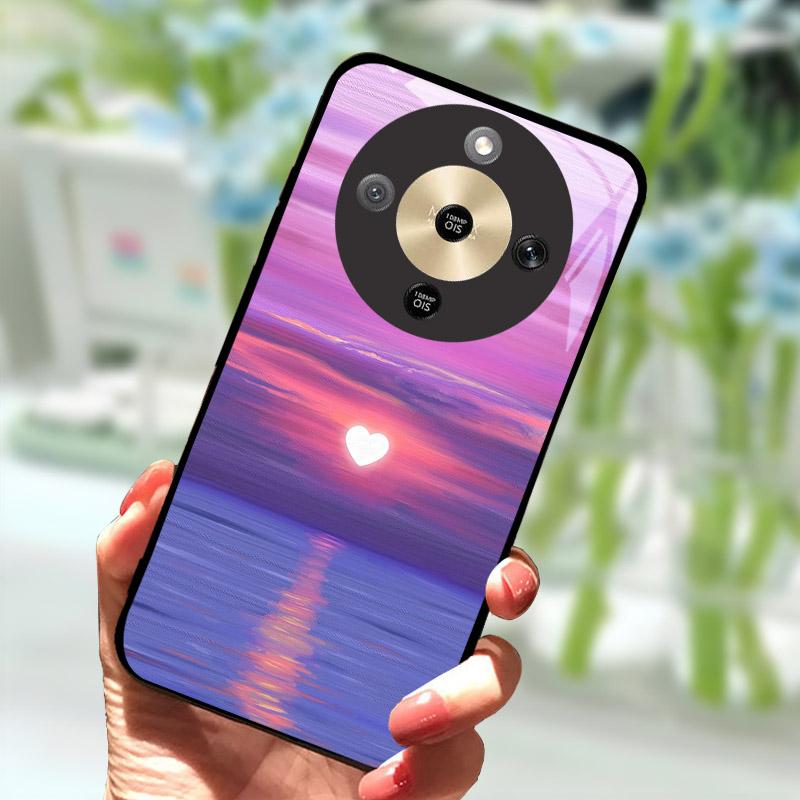 Для Honor X9d HonorX9d Чехол MTN-NX1 Роскошный Расписной Чехол Закаленное Стекло Корпус Телефона Для Honor X 9 D Fundas Coque Защита Камеры
