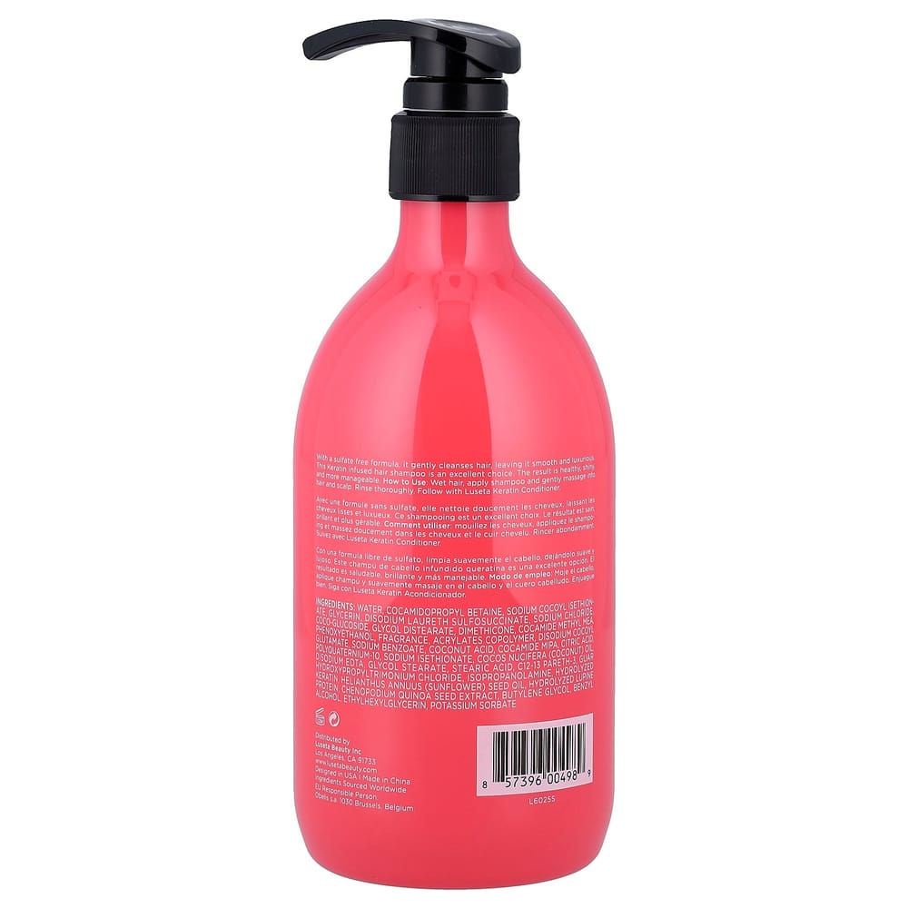 Кератиновый шампунь Lucetta Beauty 500 мл (16,9 жидких унций)