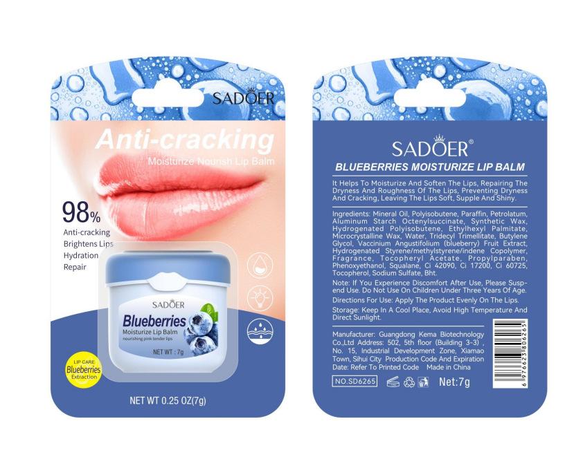 Бальзам для губ SADOER Медовая увлажняющая авокадо против сухости и трещин персиковая маска для губ