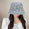 Fashion Small Floral Bucket Hat Sun Protection Casual Sun Hat Double-sided Panama Hat