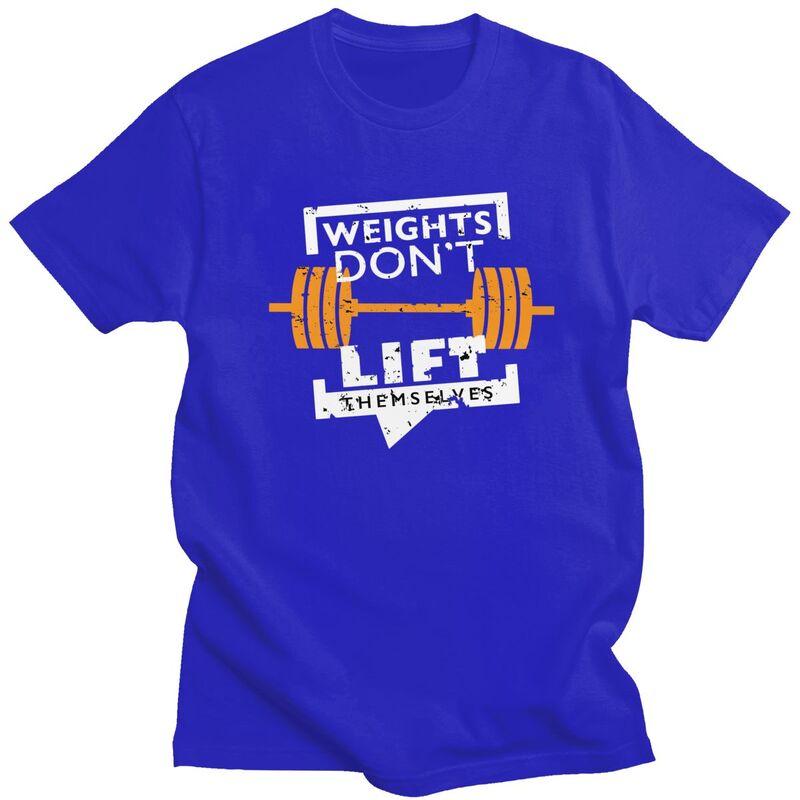 Custom Gym Bodybuilding Workout Fitness Quote T Shirts for Unisex Pure Cotton Tee Tops Tshirt Casual T-shirt Clothing