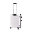 Чемодан для переноски, белый ободок, размер M, удлинение, жесткая сумка для переноски, застежка-молния [HEM] 39-50700 TR-024-02