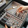 Jewelry Organizer Velvet Jewelry Storage Tray Display Holder Ring Bracelet Necklace Storage Box Showcase Drawer Organizer Trays