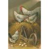 Ретро Металлическая Настенная Табличка, Пасхальный Кролик с Яйцами, Винтажная Жестяная Пластина Декор для Дома