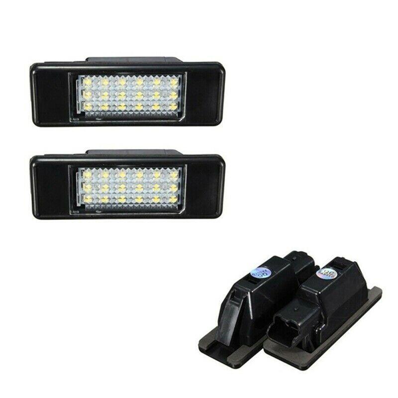 2 Pcs/set LED License Plate Light For Peugeot Citroen Mercedes