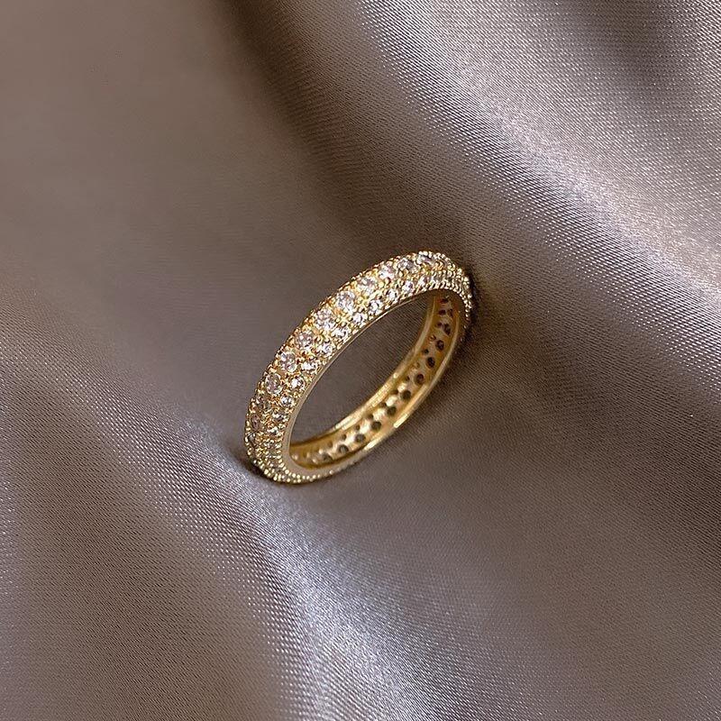 Изысканное корейское кольцо с бриллиантом на указательный палец для модных женщин - Универсальный дизайнерский стиль