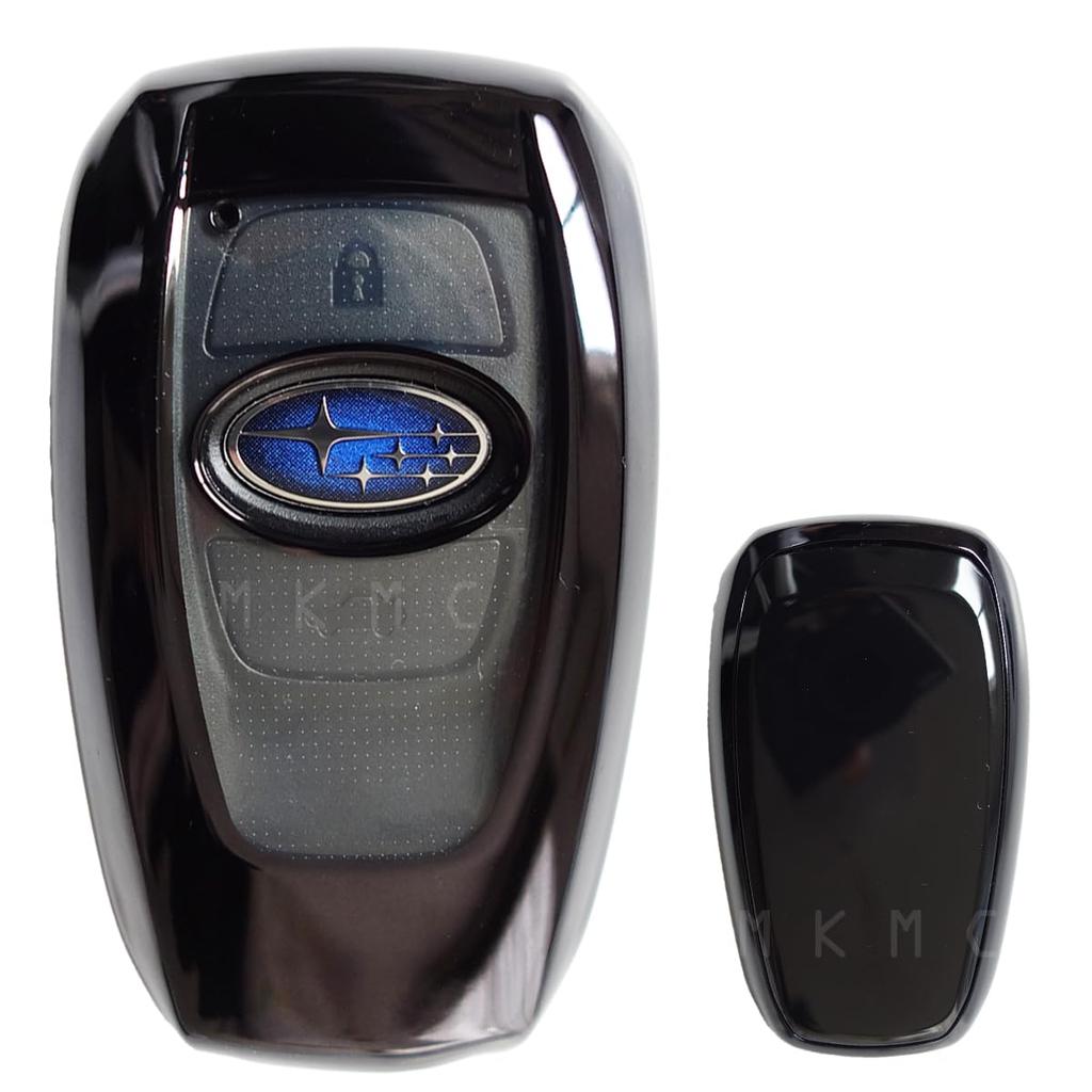 MKMC Key Case Cover Subaru Impreza Forester Sk Revogue Legacy Crosstrek Wrx Sti Accessory Custom Parts, Black