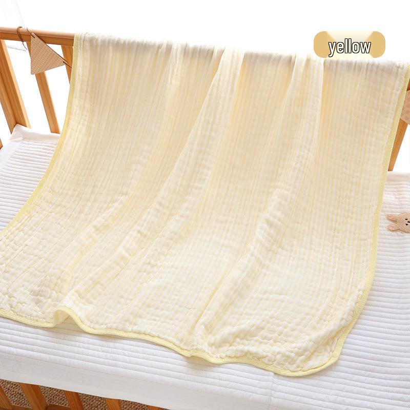 Ultra-Soft 6-Layer Bamboo Cotton Baby Bath Towel & Swaddle Blanket