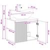 Bathroom Furniture Set Reclaimed Wood Engineered Wood