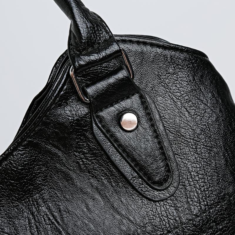 Женская сумка через плечо, большая вместительная мягкая кожаная сумка через плечо, сумка для матери