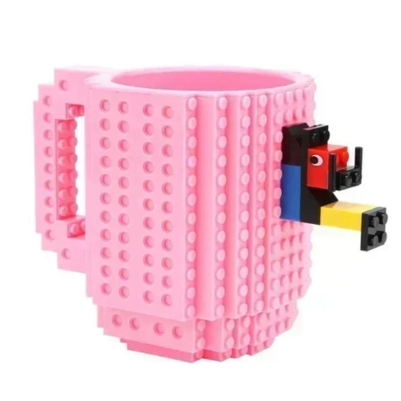 350 мл Креативная кружка для молока Кофейные чашки Креативная сборная кружка-кирпич Чашки Держатель для питьевой воды Строительные блоки Дизайн