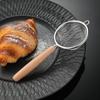 Wutuo Stainless Steel Wood Handle Fine Mesh Sieve