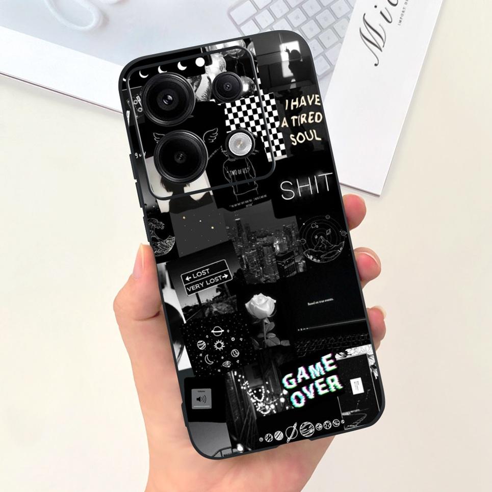 Чехол для телефона Xiaomi Poco X6 Pro 5G Poco M6 Pro 4G Роскошный Конфетный Силикон Милые Животные Мягкая Задняя Крышка Для PocoX6 PocoM6 5G Capa