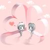 WOSTU 925 Sterling Silver Boy Girl Beads Friendship Charms Fit Original Bracelet Pendant Lover Couple Jewelry CTC399
