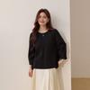 Round Neck Versatile T-Shirt: Xianlixiu Plus Size Women's Fashionable Design Split Hem Top for Plus Size Women, New Spring Collection