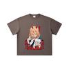 260 GSM Double Yarn 32 Count 100% Cotton Chainsaw Man V51 Power Print Unisex Heavy Cotton T Shirt