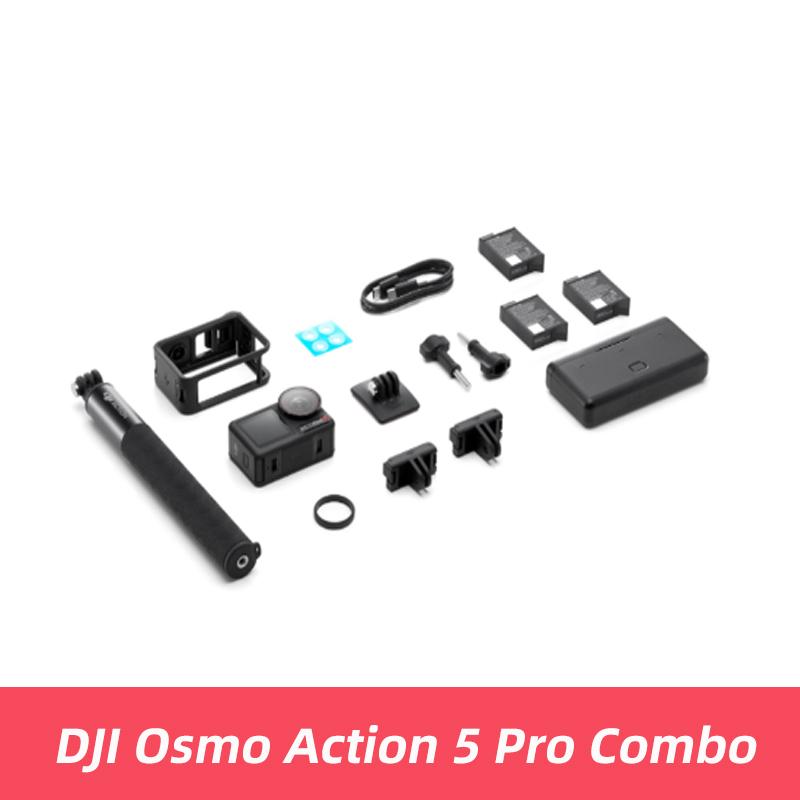 DJI Osmo Action 5 Pro 1/1.3″ Sensor 4hrs Extended Battery Life Dual OLED High-Brightness Touchscreens DJI Osmo Action 5 Pro