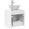 Wall Mounted Washbasin Cabinet White 49.5 x 35 x 63 cm
