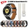 Официальный кожаный ремешок 22 мм 18 мм для Huawei Watch GT6 46 мм, деловой стиль, ремешок для Huawei Watch GT5 6 Pro 46 мм, браслет