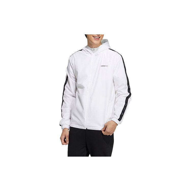 adidas Neo M Fav Any Wb 2 Спортивная куртка с капюшоном и принтом логотипа Мужские куртки белые GP5651