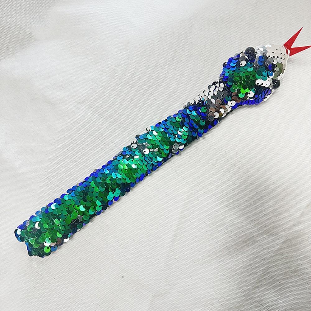 Браслет с пайетками и змеей, двусторонний, с хлопком, круг, игрушки, блестящий браслет для вечеринки по случаю рождения ребенка