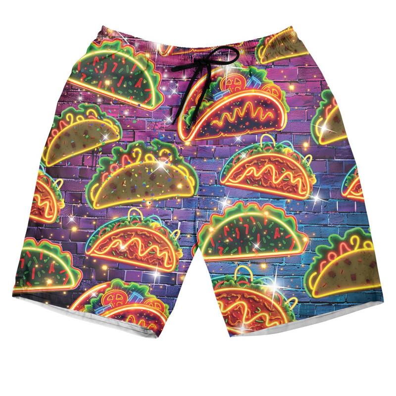 Mexican Chilli 3d Printing Beach Shorts Men Tropical