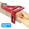 3D Multi-Angle Measuring Ruler High Precision Lightweight Portable 45/90 Degree Aluminum Alloy Woodworking Square Protractor