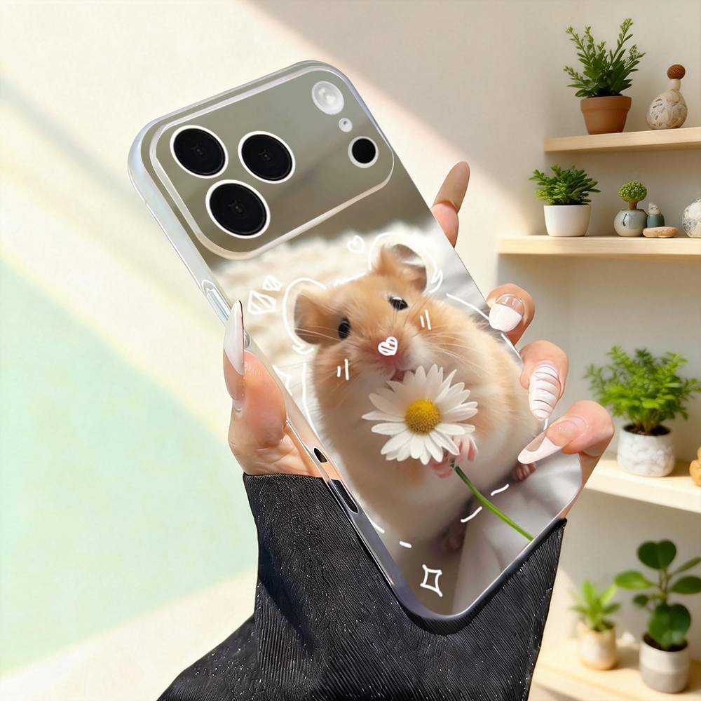 Animal Pet Hamster Cute Phone Case For iPhone 17,16,15,14,13,12,11,Pro,Max,Plus,Mini,SE4,E Magnetic For Magsafe Wireless