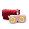 INS Cartoon Women Portable Sun Eye Glasses Box PU Leather Eyes Case Sunglasses Cute Protection Bags