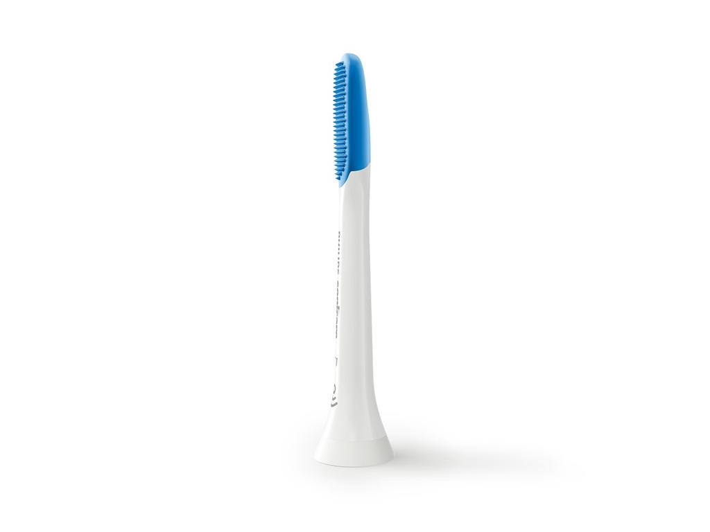 Philips Сменные насадки-щетки для языка Sonicare для плохого набора из 2 штук (аутентичный) Дыхание, Белый, (HX8072/01)