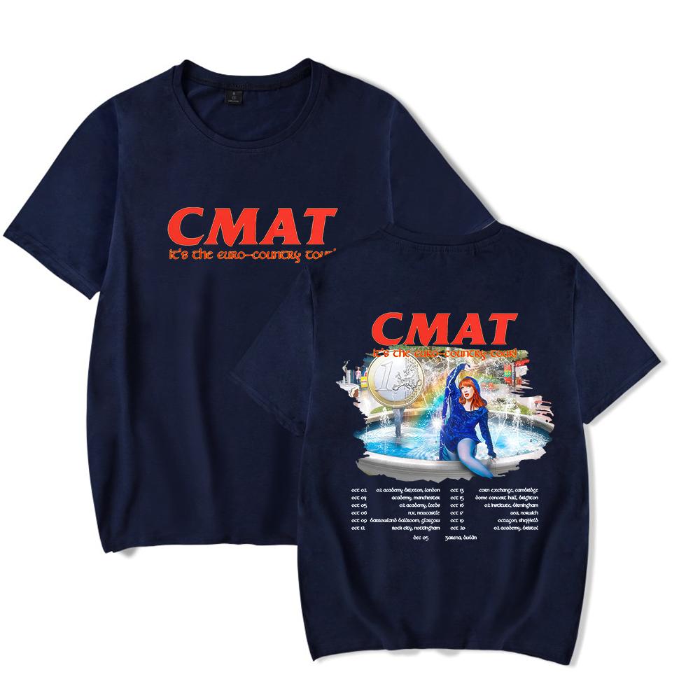 CMAT Мерч Its the EuroCountry Tour Летняя футболка Унисекс Взрослый Короткий рукав Свитшоты