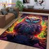 3D Cute Owl Eagle Birds Cartoon Carpet Rug for Bedroom Living Room Home Sofa Decoration,Children Game Large Decor Floor Mat Gift