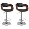 VidaXL Set of 2 Bar Stools, Pub Chair, Bistro Seat, Furniture for Dining Room Kitchen Living Room Home Interior, 3052716