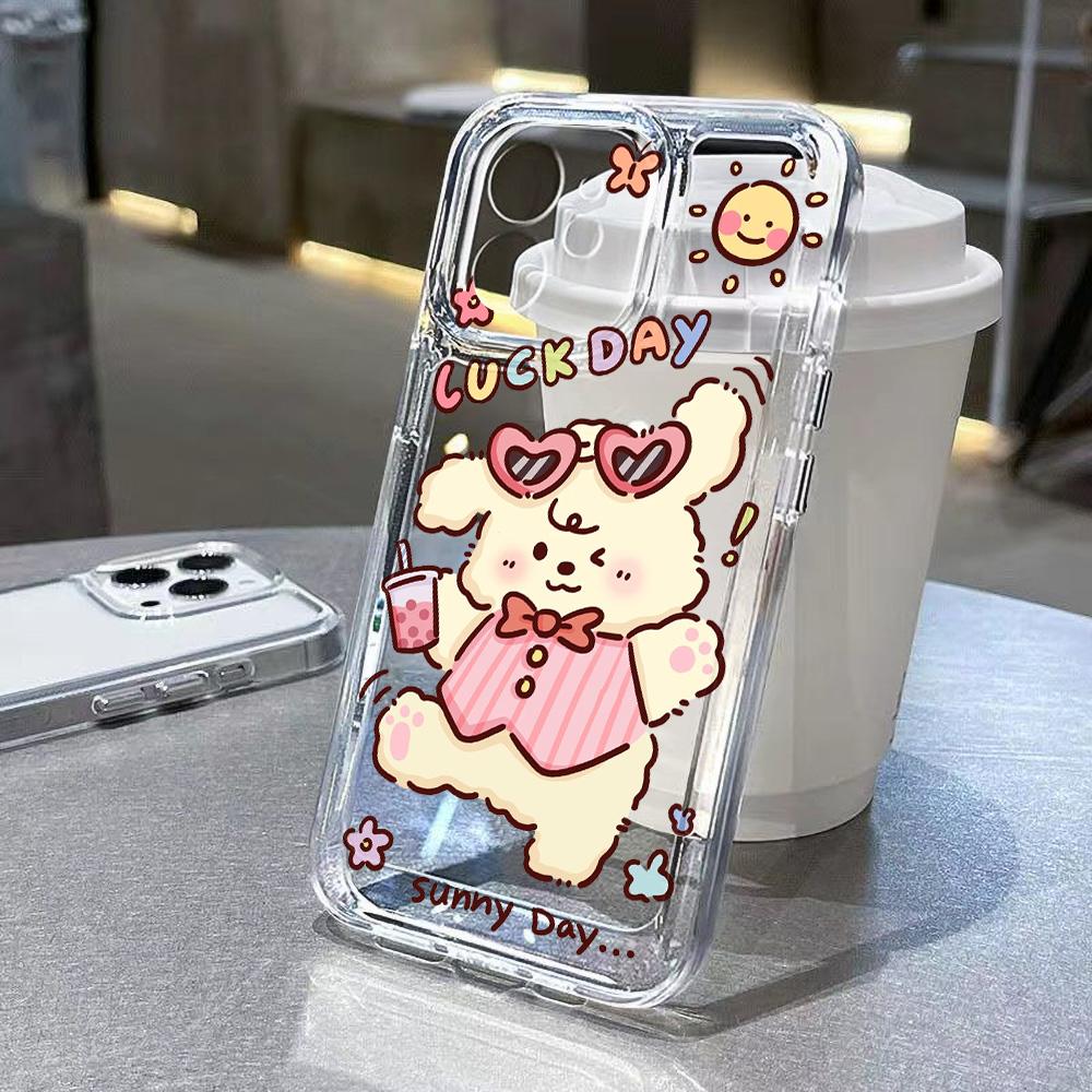 Силиконовый чехол-мишка для Samsung A05 A54 5G A55 A35 A34 A53 A52 A24 A23 A22 A15 A14 A13 S24 Ultra S23 Plus S21 S20 FE Чехлы