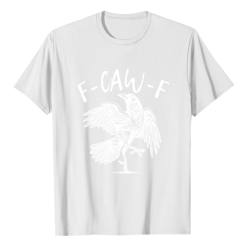 F-CAW-F Women's Casual Letter Print Short-sleeved Top T-shirt