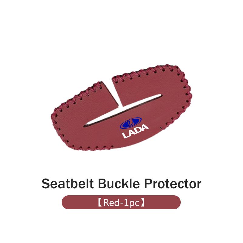 Car Seatbelt Protector Leather Anti Collision Scratch Resistant Cover For Lada Niva Vesta 4X4 Samara Kalina Largus Priora Granta XSG4