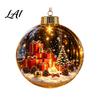 Warm Light Seasonal Ornaments Glowing Clear Christmas Ball Ornament Up Story Decoration with LED Decorative Garland Accents Light Mini Holiday Scene