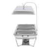 Профессиональная прямоугольная мармитница 3x3 л, сервер для шведского стола с держателями для топлива для кейтеринга, вечеринки, свадьбы, пикника