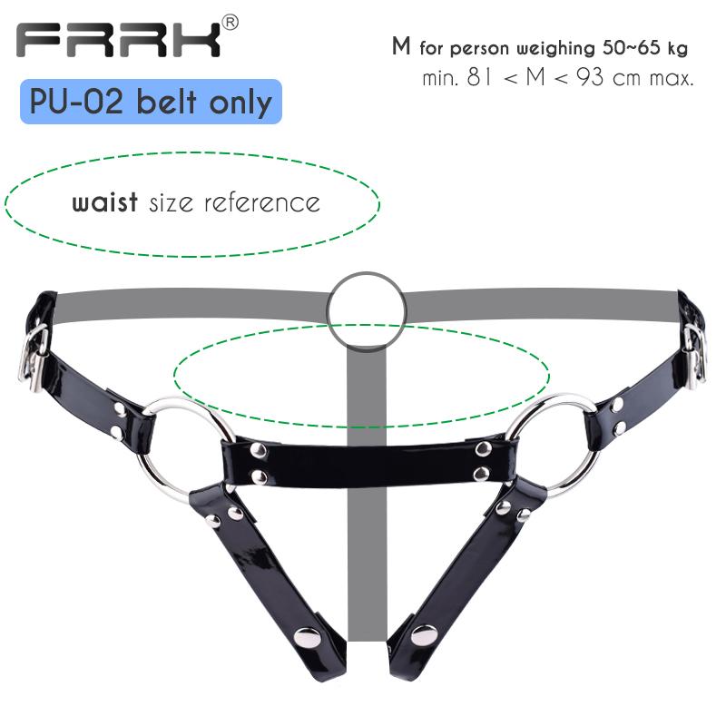 FRRK PU Belt Harness for Metal Chastity Cage BDSM Player In Varies Sizes Sexy Adults Intimate Products Sex Toys Bondage