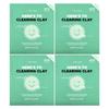 Hear's to Clearing Clay, Отшелушивающая глиняная маска для лица, 4 тканевые маски, 19 г (0,67 унции) каждый