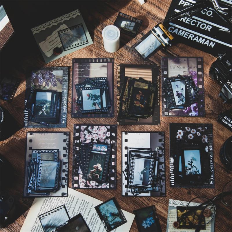 30 шт., винтажная пленка для домашних животных INS, цветок, скрапбукинг, журнал, декоративные этикетки, наклейки для дневника, канцелярские принадлежности, наклейки для альбома