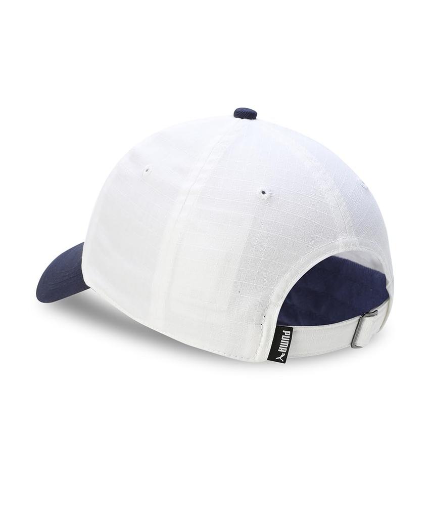 Puma ESS No1 Color Block Dad Cap White Navy 02598802