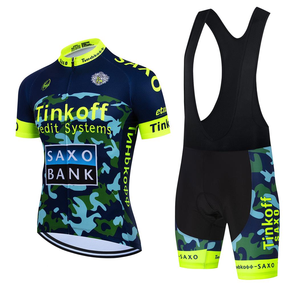 2026Tinkoff saxo bank Велосипедный костюм Дышащая велофутболка Летняя велоодежда Одежда для катания на горном велосипеде Триатлон